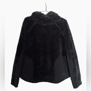 Nike Women’s Fuzzy Fleece Black Athletic Hoodie, Size Medium